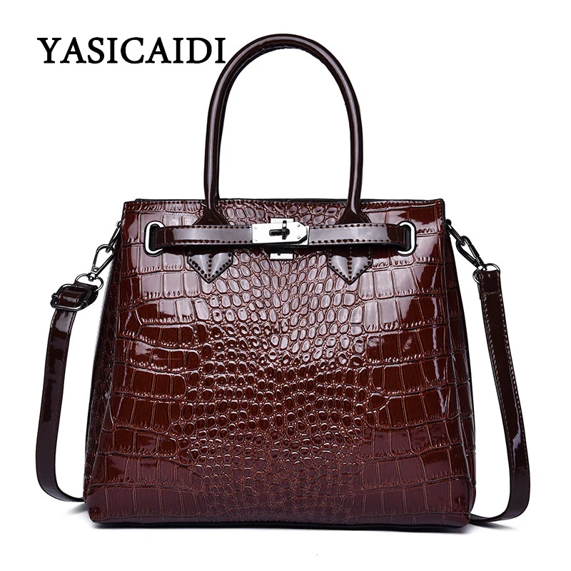 

YASICAIDI Fashion PU Leather Women Handbags Large Capacity Women Shoulder Bags High Quality Patent Leather Crossbody Bags Sac