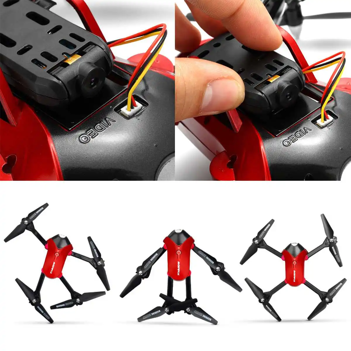 

WIFI FPV HD Camera Altitude Hold One Key Return Foldable Arm RC Quadcopter Drone Gravity Sensor Stable Wide Range Headless ModeH