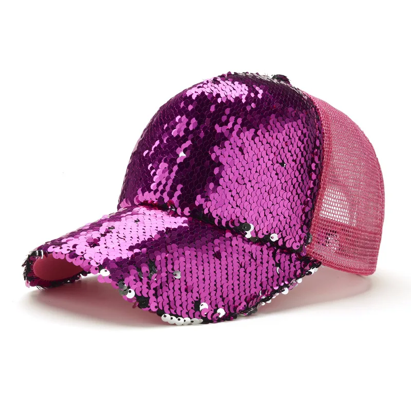 Горячая Распродажа модная бейсбольная кепка с блестками Snapback летняя спортивная