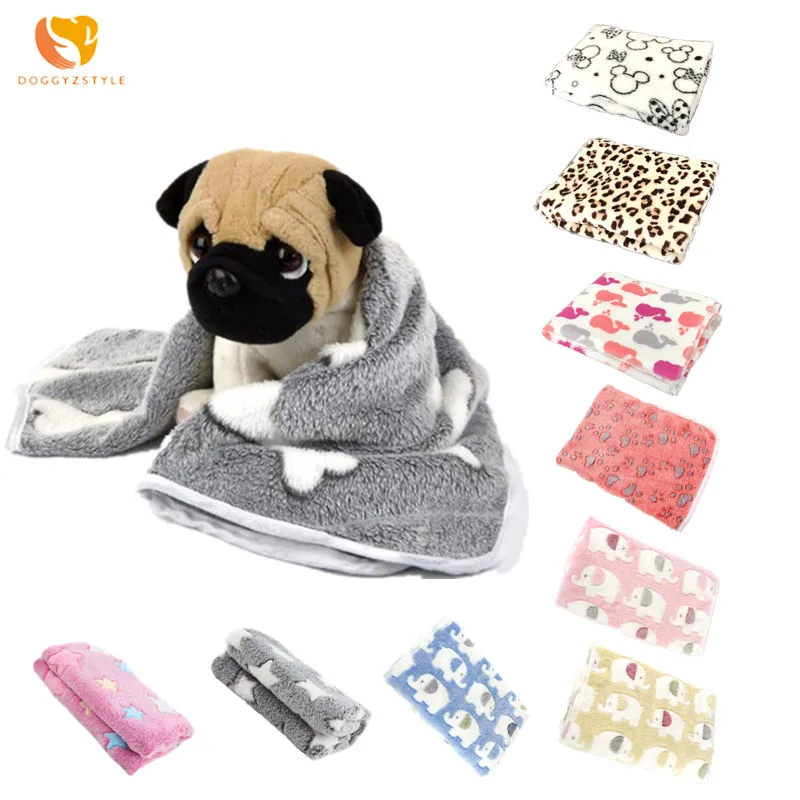 

Pets Dog Blanket Puppy Sleep Mat dog beds for small dogs Winter Bath Towel Double Velvet Warm Soft blanket for dogs and cats