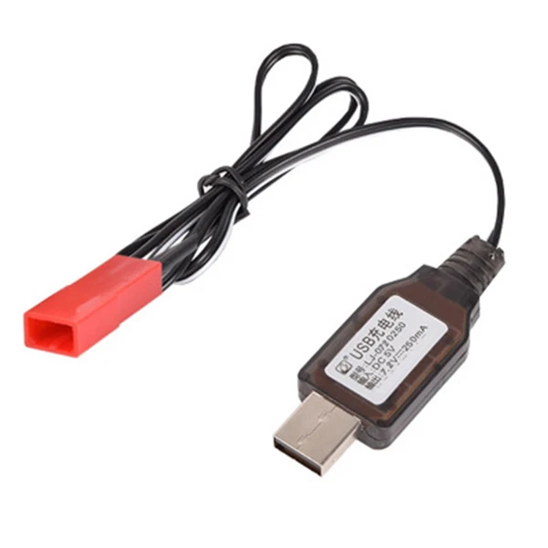 Положительный Usb кабель для зарядки Rc автомобиля 4 8 В 250 мА Ni MH Cd батареи|Кабели