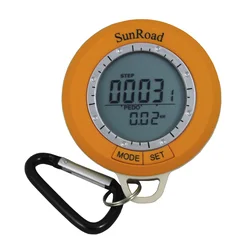 New LCD Mini Digital Camping Pedometer Altimeter Compass Thermometer Weather Forecast Time with Carabiner Sunroad New LCD Mini Digital Camping Pedometer Altimeter Compass Thermometer Weather Forecast Time with Carabiner Sunroad