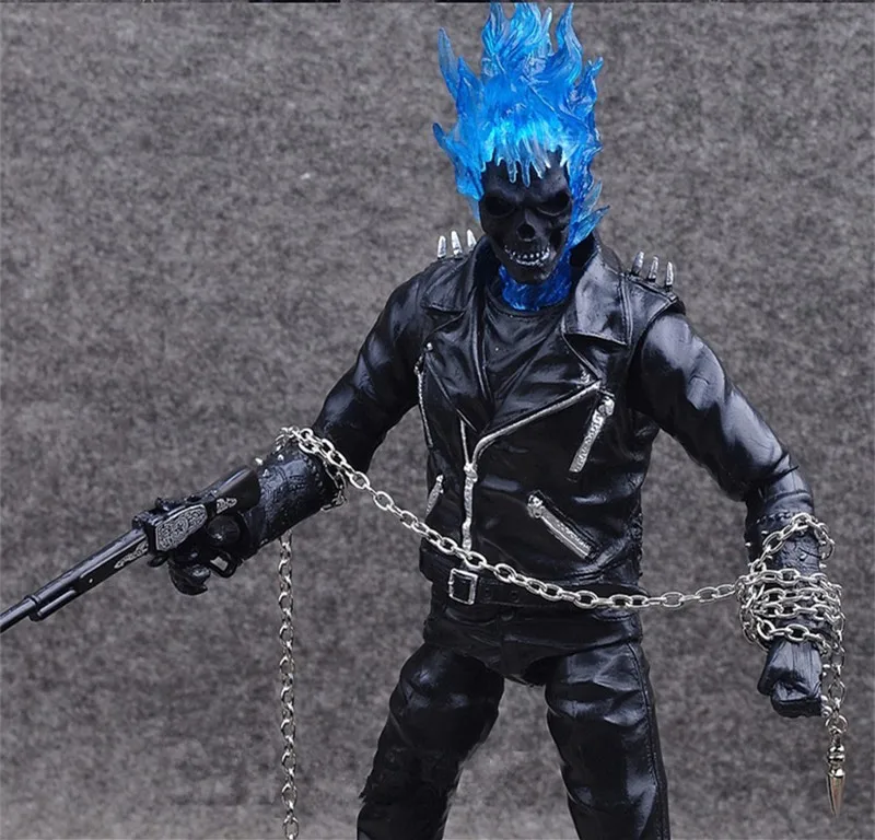 Привидение Rider Johnny Blaze фигурка игрушки Коллекционная модель куклы 23 см с