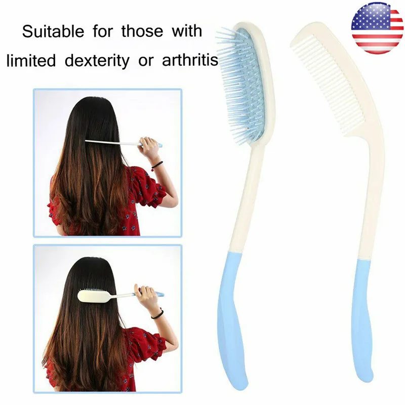 Cleaning Brushes Combs Ladies Old People Massage Handy Long Curved