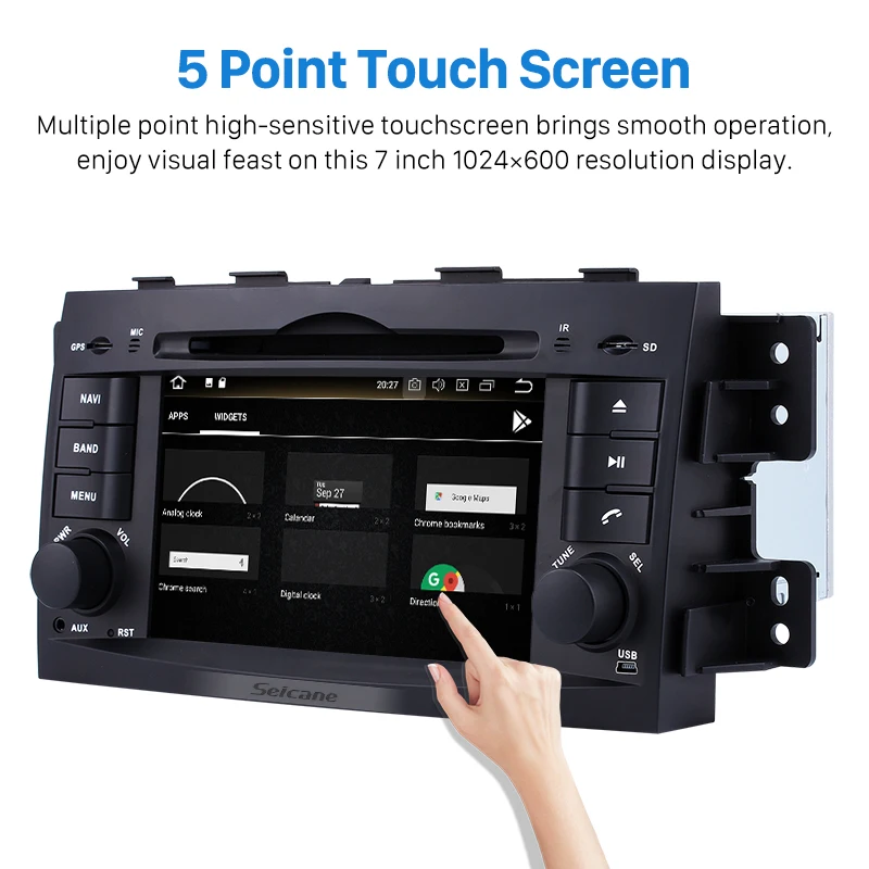 Flash Deal Clearance Seicane 4GB 8-Core Android 8.0 7inch GPS Car Radio For 2008-2015 KIA BORREGO DVD Multimedia Player 1080P Video Stereo 2