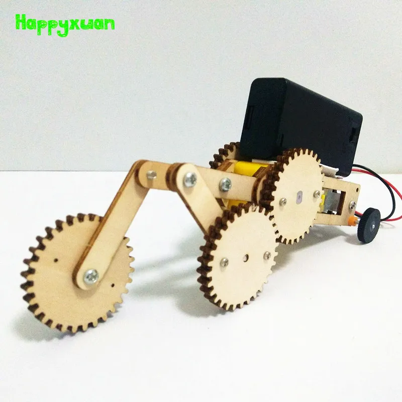 Happyxuan электрические шестерни автомобиль Дети DIY научный проект игрушки