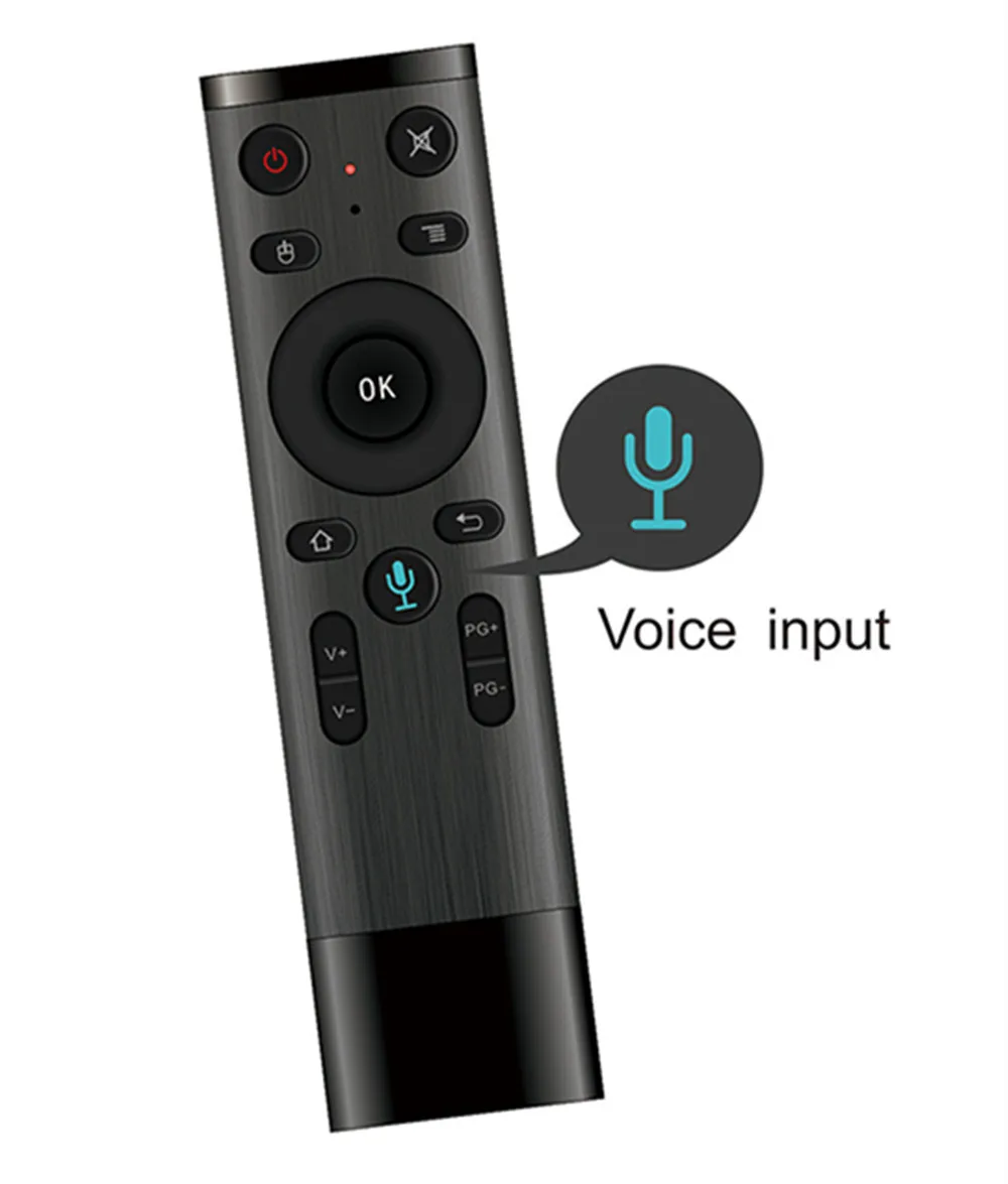 

NEW Q5 bluetooth/2.4GHz WIFI Wireless Voice Remote Control With USB Receiver For Smart TV Android Box