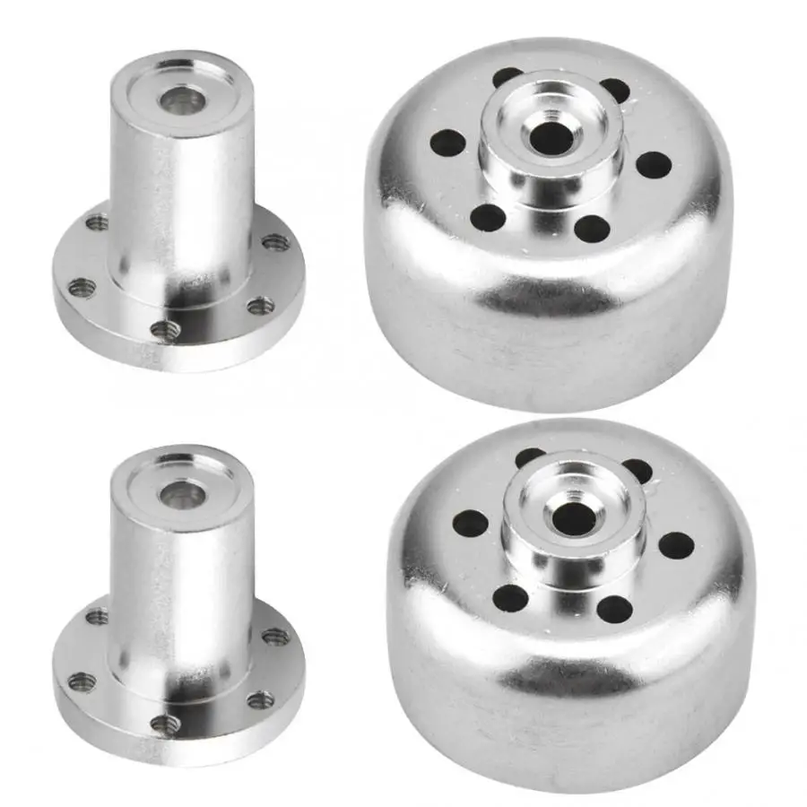 RC Wheel Hub + Adapter RC Truck Upgrade Parts Metal Wheel Hub + Front Rear Adapter for WPL Model Cars