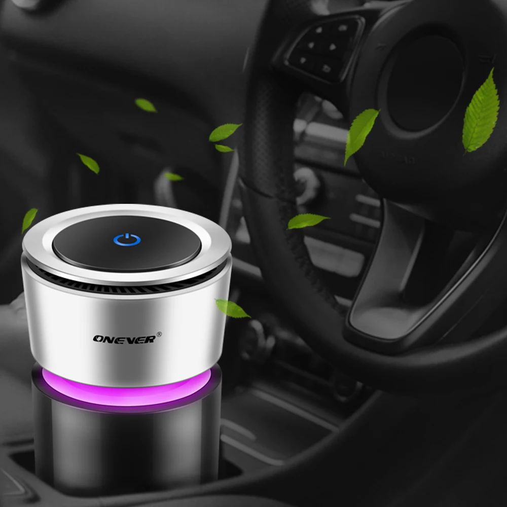 Car Air Purifier 12V Negative Ions Air Cleaner Ionizer Air Freshener Auto Mist Maker Pm2.5