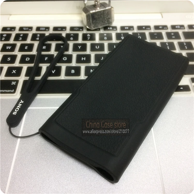 

Silicone Rubber Gel Case for Sony Walkman NW-ZX2 Skin Cover + Wrist rope