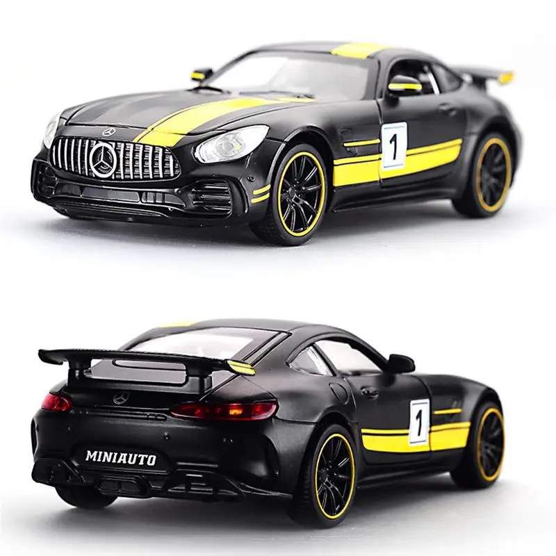 1:32 сплава Benz AMG GT GTR Потяните Diecast автомобиля Модель со звуком и светом MINIAUTO Toy Транспорт игрушки для детей hotwheels