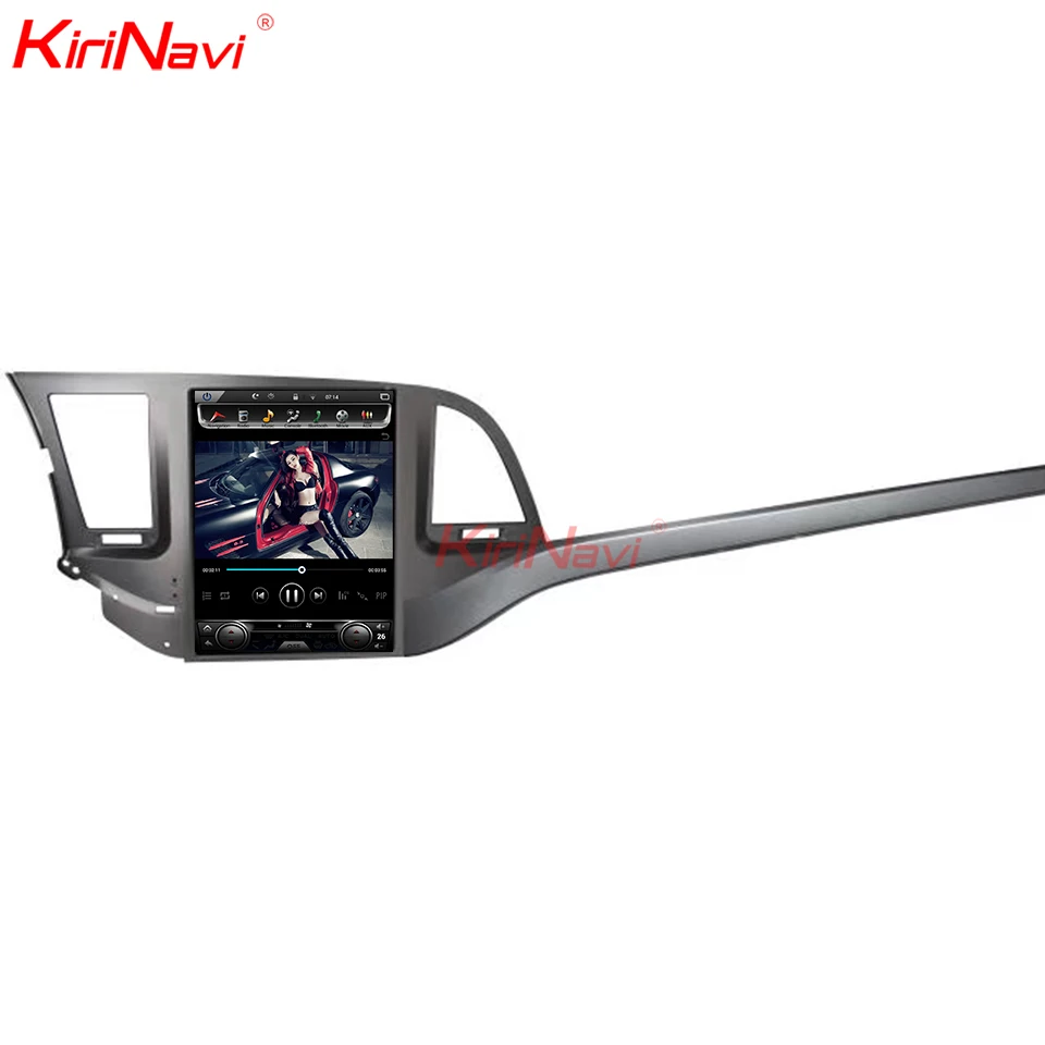 Perfect KiriNavi Vertical Screen Tesla Style 10.4" Android 8.1 Car Radio For Hyundai Elantra Auto GPS Navigation Car Dvd Player 2016+ 4G 2