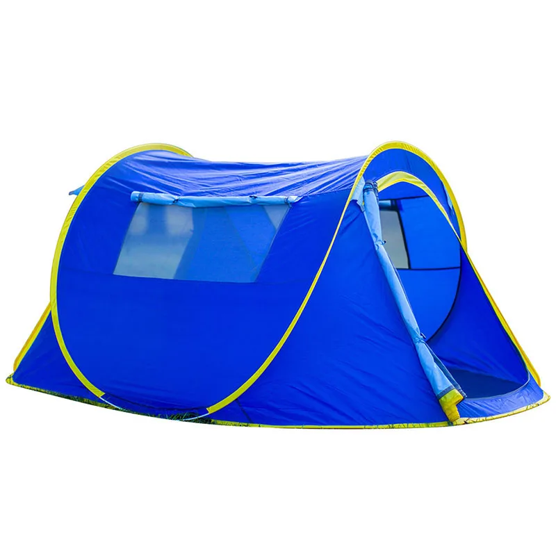 

HUILINGYANG Outdoor Camping Tent Single-layer Quick Open Tabernacle Waterproof Durable Fiberglass Skeleton Breathable Tent