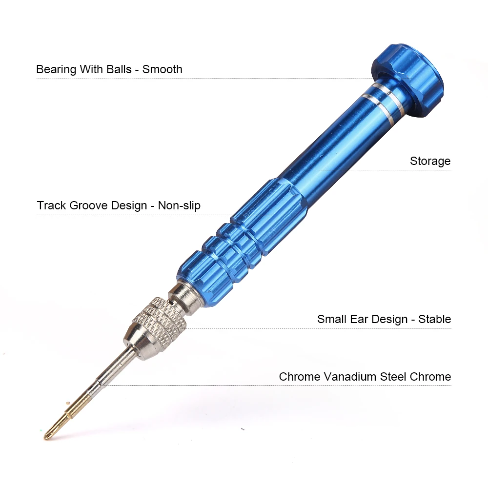 JelBo 5 In 1 Red Precision Screwdriver Set Mobile Phone Repair Hand Tool for iPhone Torx Cross Screw Driver Bit