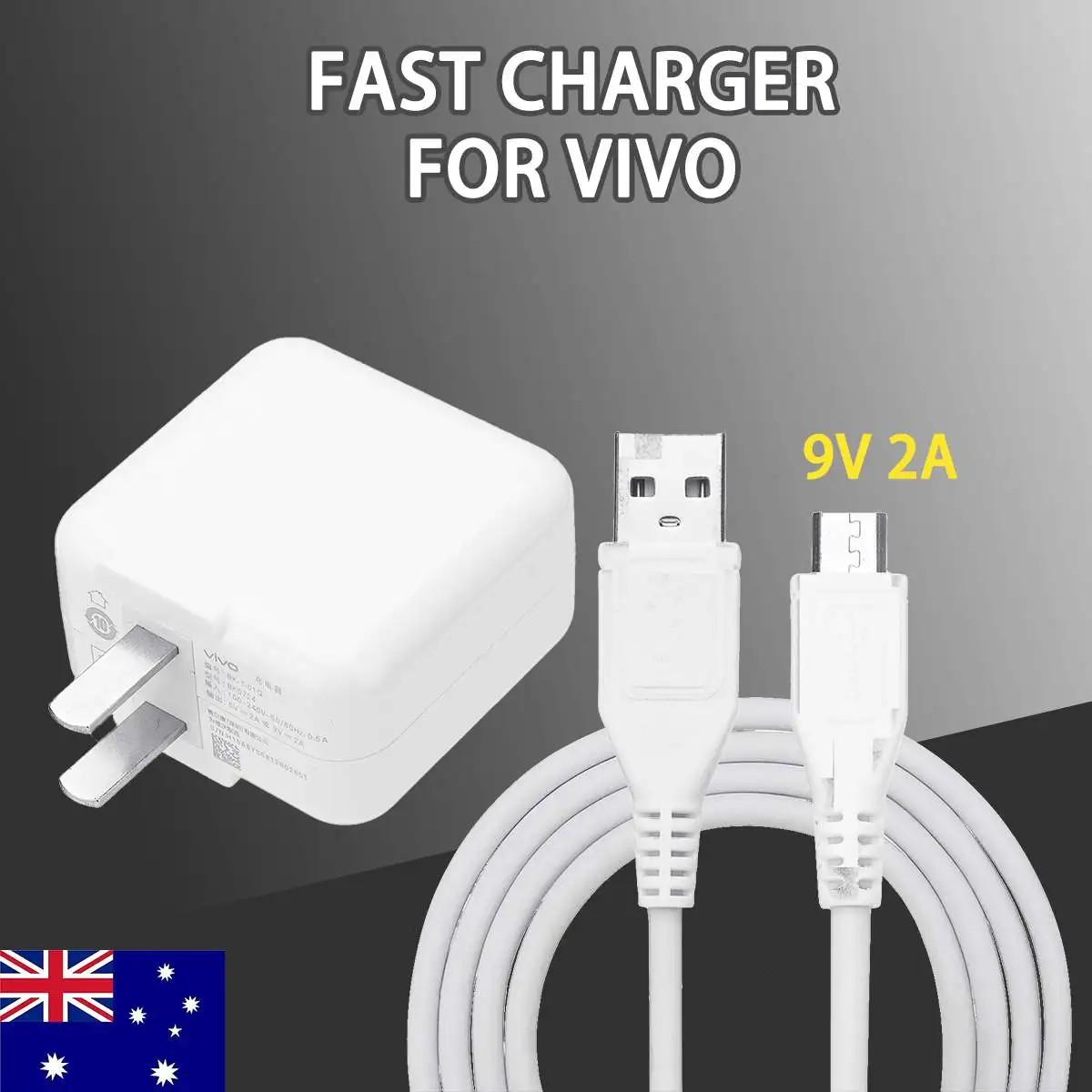 

Dual-engine Portable Flash Charger Adapter&USB Cable USB Charger US Travel Chargers For Vivo x9 x7 x6 X20 X21