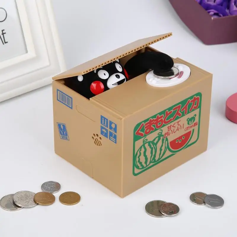 

Automatic Money Bank Bear Thief Money Boxes Toy Piggy Banks Gift for Kids Money Boxes Stole Coin Piggy Bank Money Saving Box