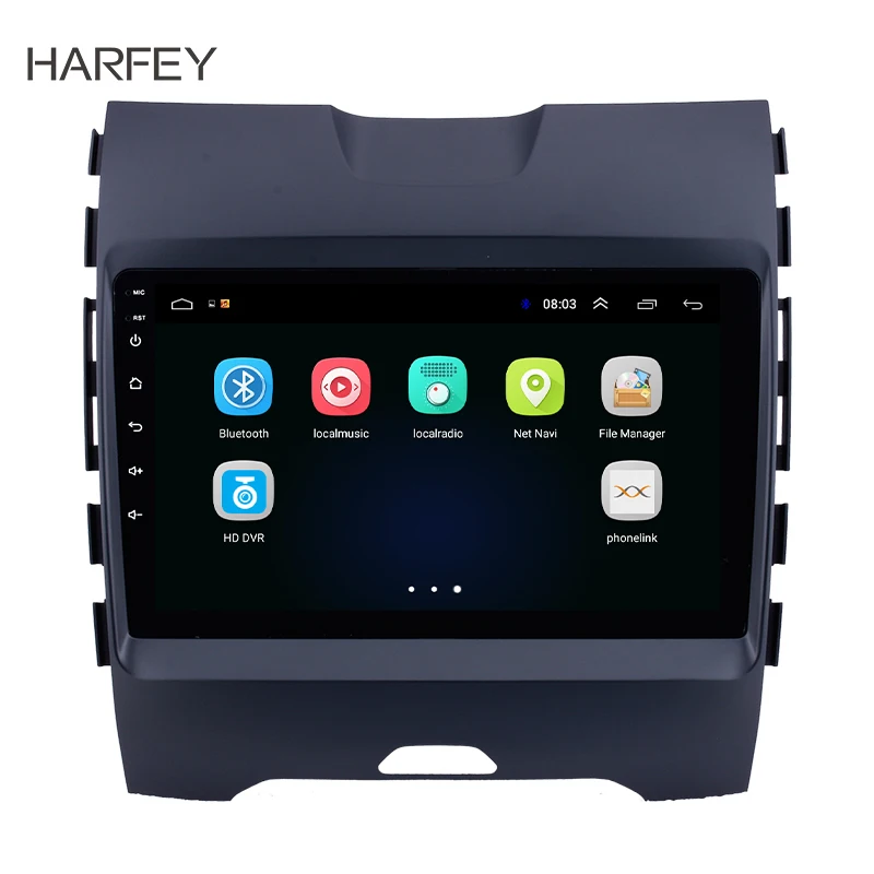 Flash Deal Harfey 9"Android 8.1 for Ford Edge 2013 2014-2017 Radio GPS Navi HD Touchscreen Bluetooth 3G WIFI TPMS SWC Mirror link OBD2 DVR 0