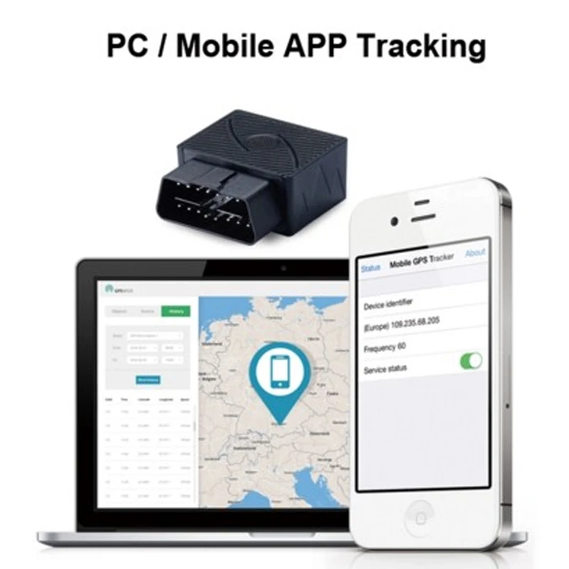 Мини разъем играть OBD gps трекер GSM OBDII устройства слежения OBD2 16PIN Интерфейс локатор