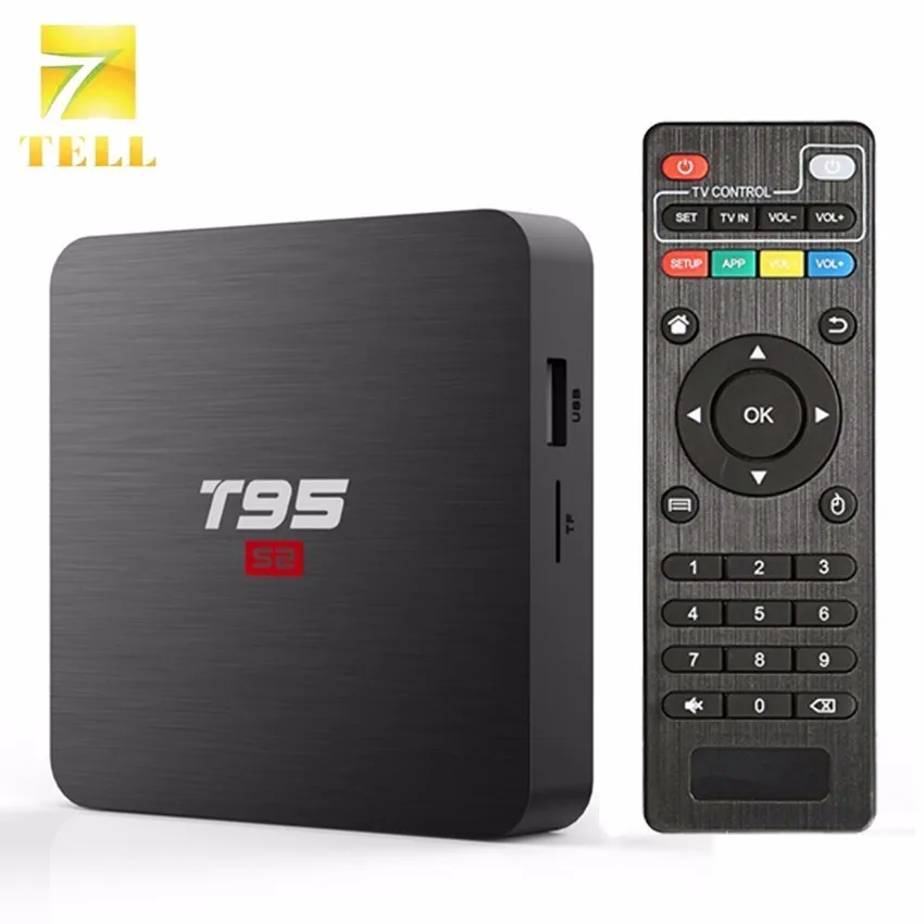 ТВ приставка T95 S2 1G 8G Android 7 1 Smart 4K 2GB 16GB Amlogic S905W четырехъядерный 2 4G WIFI потоковый