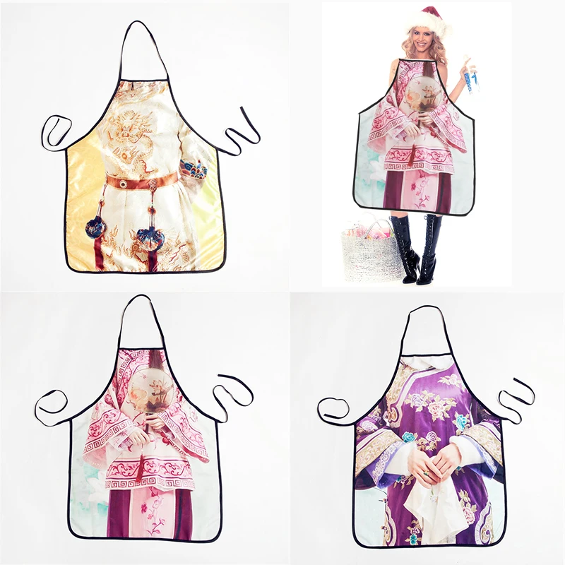 

Ladies Bib Tablier Cheeky Kitchen apron sexy Cooking China Style Woman Delantal Baking Accessories vestido jogo de cozinha