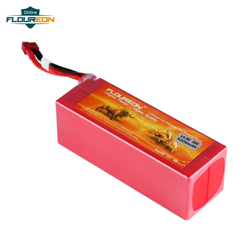 Floureon 14 8 v 5200 maH 35c с t-образной вилкой/XT60 разъем для Вертолет Лодка quodcopter