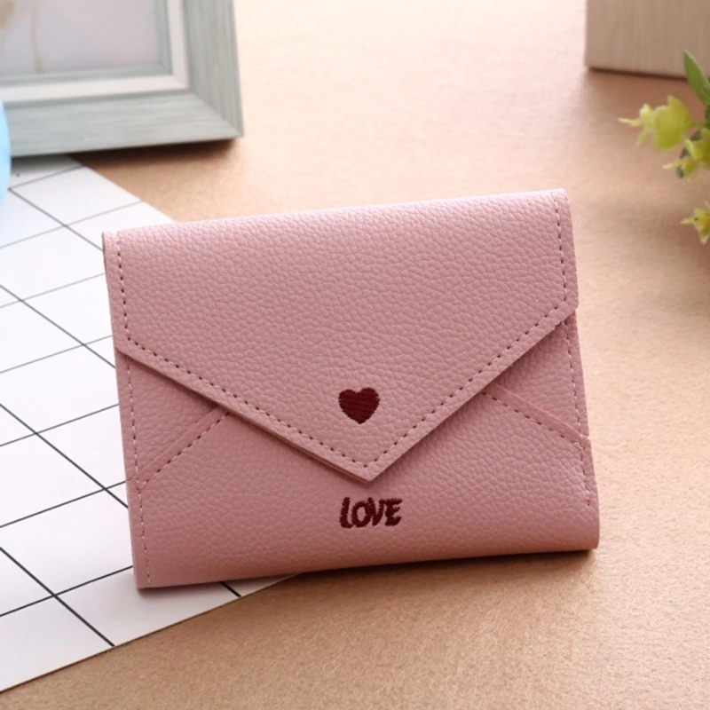 

European And American Explosion Models Short Wallet Female Buckle Student Wallet Embroidery Mini Coin Purse