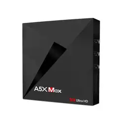 A5X MAX Android 7,1 RK3328 4 ядра 4G + 32 г Smart ТВ коробка 2.4g WIFI Bluetooth телеприставки Media плеер с дистанционным Управление