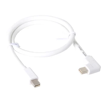 

CY Right Angled 90 Degree Mini DP Displayport Male to Male Extension Video Audio Cable 1.5M