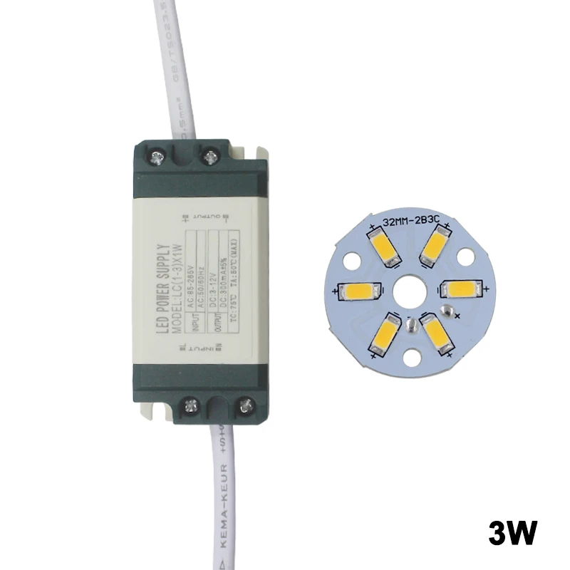 Бесплатная доставка 1 комплект 3 Вт 5 7 9 12 15 18 24 SMD5730 светильник светодиод Чип +