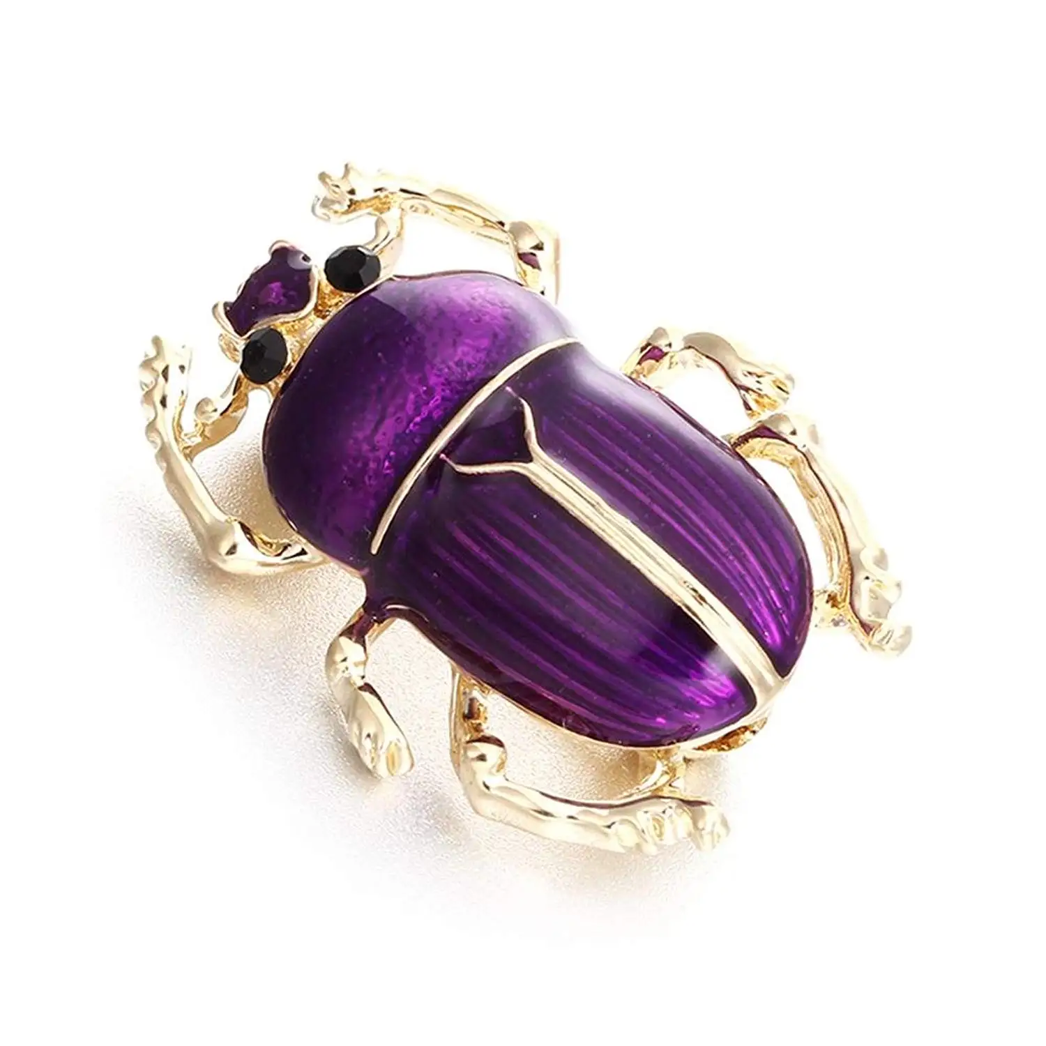 

brooch women men heart shape modern vintage elegant (purple)