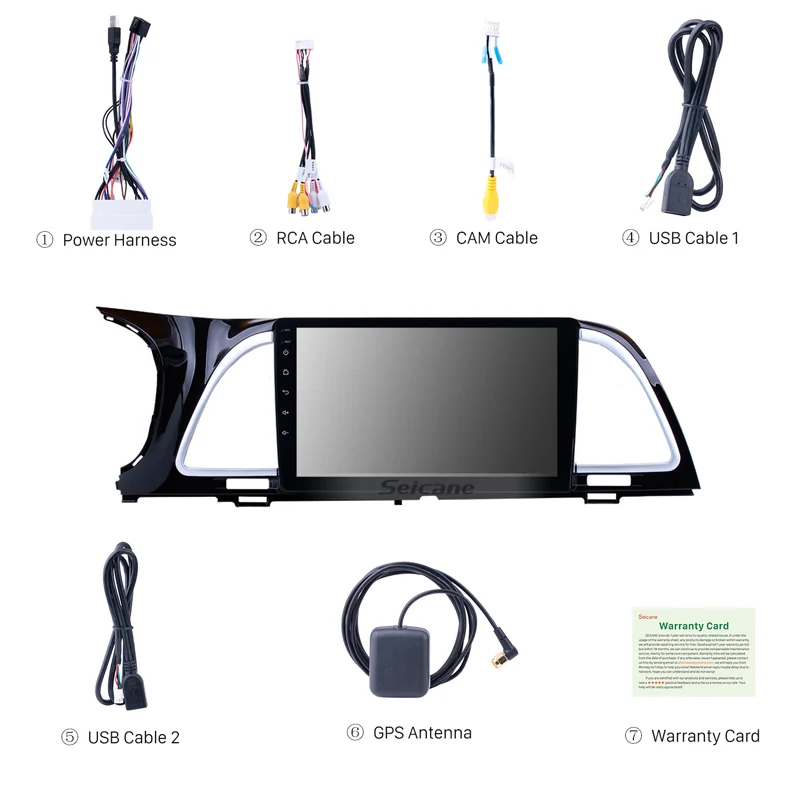 Автомобильный DVD плеер Seicane Android 8 1 9 дюймов радио GPS Navi для KIA K4 Cachet 2018 HD 1080P