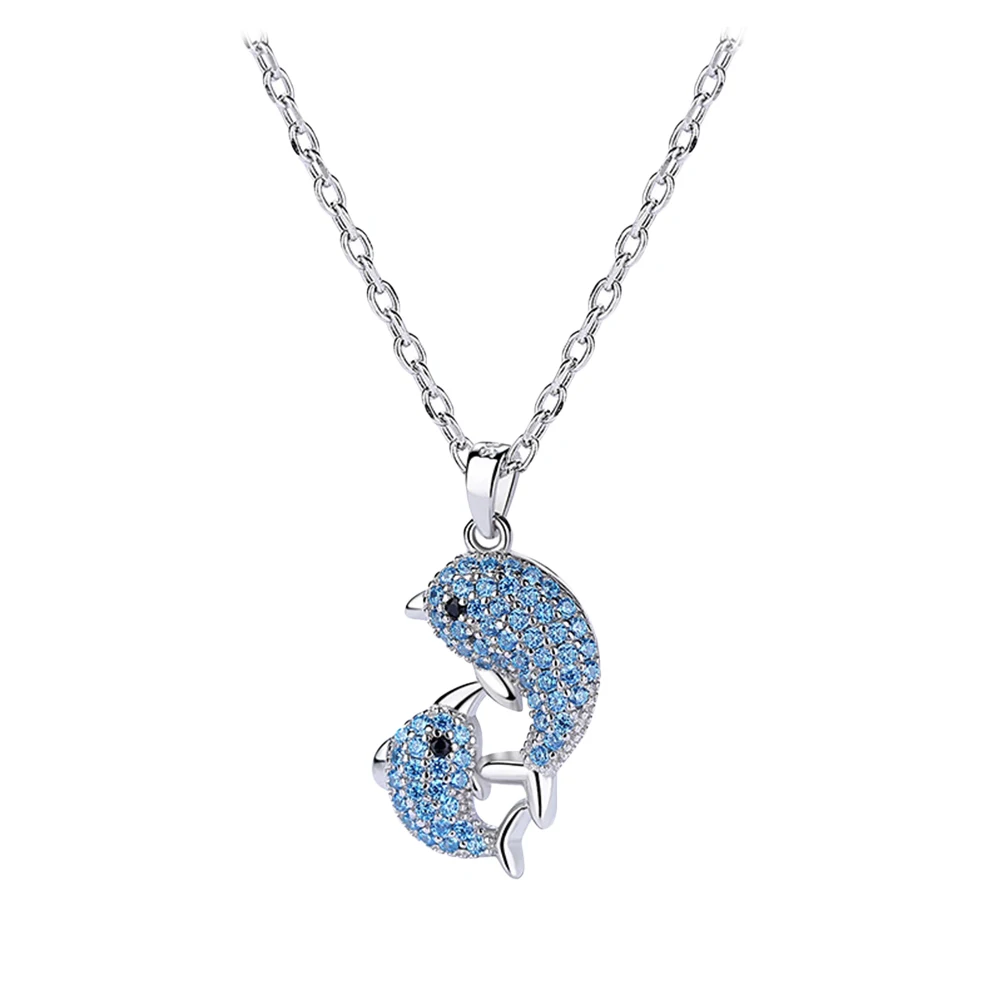 

1pc Silver Dolphin Pendant Necklace Jewelry Accessory For Party Wedding Girls Women Fashion Women Necklace