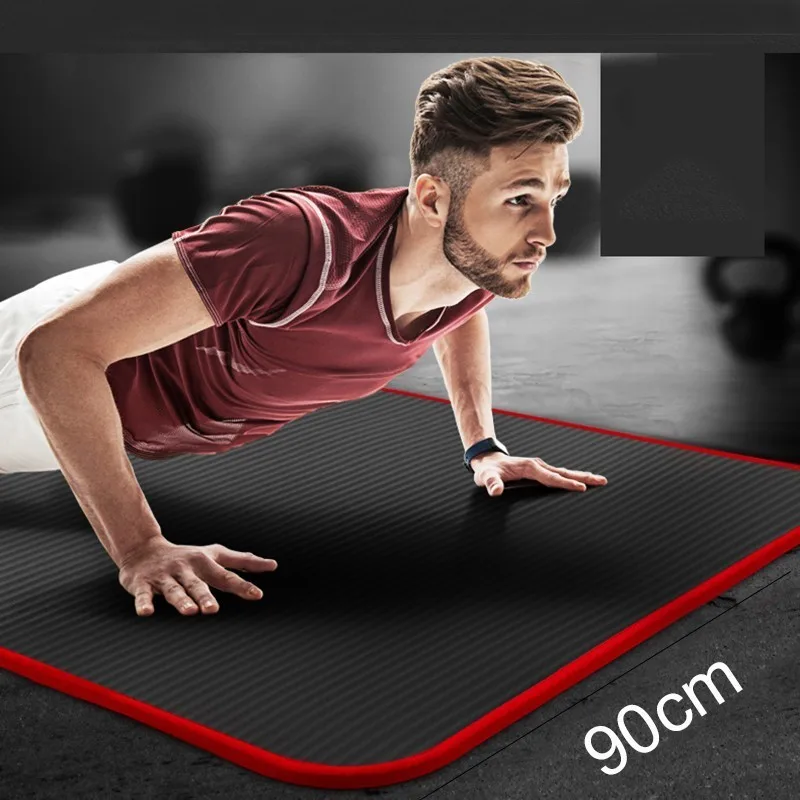 15mm Men's fitness mat for beginner yoga mat broaden lengthen anti