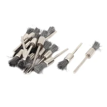 15 шт. щетка с прямым хвостовиком, щетка для полировки, щетка для чистки 3 мм