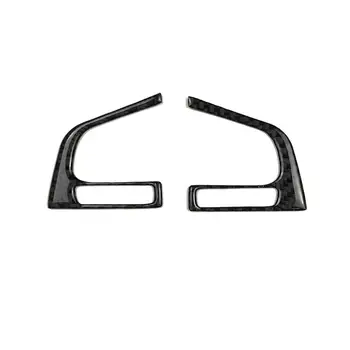 

2PCS/Set Car Auto Decorative Styling Durable Carbon Fiber Steering Wheel Switch Decals Stickers for Subaru Forester 2016-2018