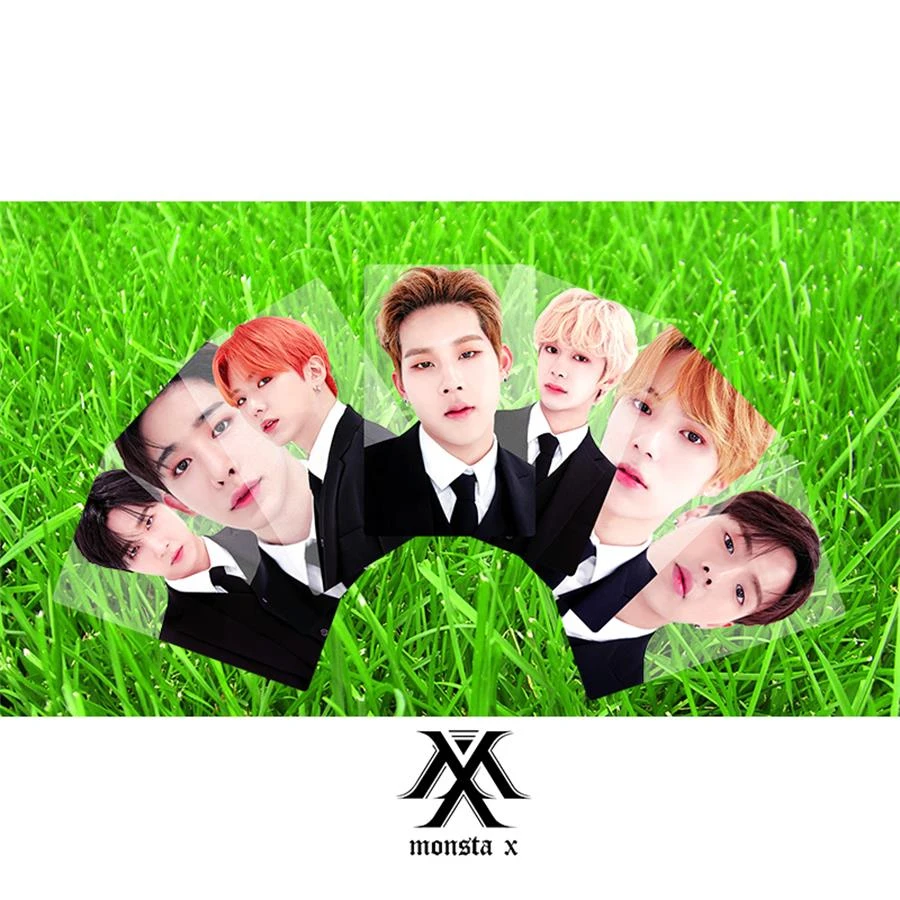Kpop Monsta X メンバー Pvc クリアフォトカード Shownu I M Photocard Kihyun 集団カード 7 個 Business Cards Aliexpress