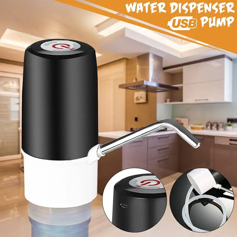Автоматический Электрический диспенсер для водяного насоса портативный кнопочный Диспенсер Бутылка питьевой USB с переключателем 5 В