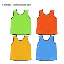 12 шт. в упаковке, Детские майки без рукавов для футбола, баскетбола, Детская Футбольная форма, тренировочный костюм для мальчиков, Джерси