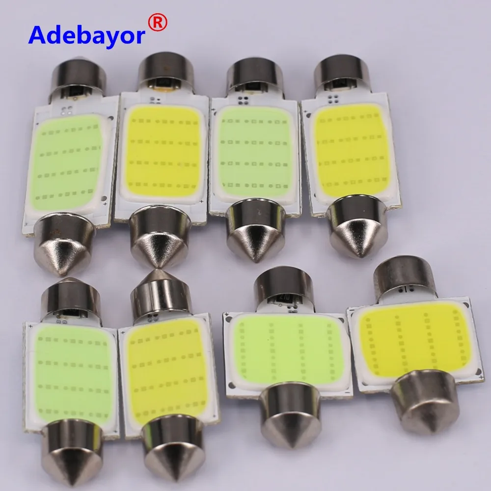 30X 31 мм 36 39 42 C5W Автомобильный светодиодный фестон COB 12 чипов авто супер яркая