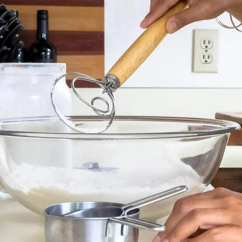 13 inch Pastry Blender Wooden Handle Stainless Steel Blender DIY Dough