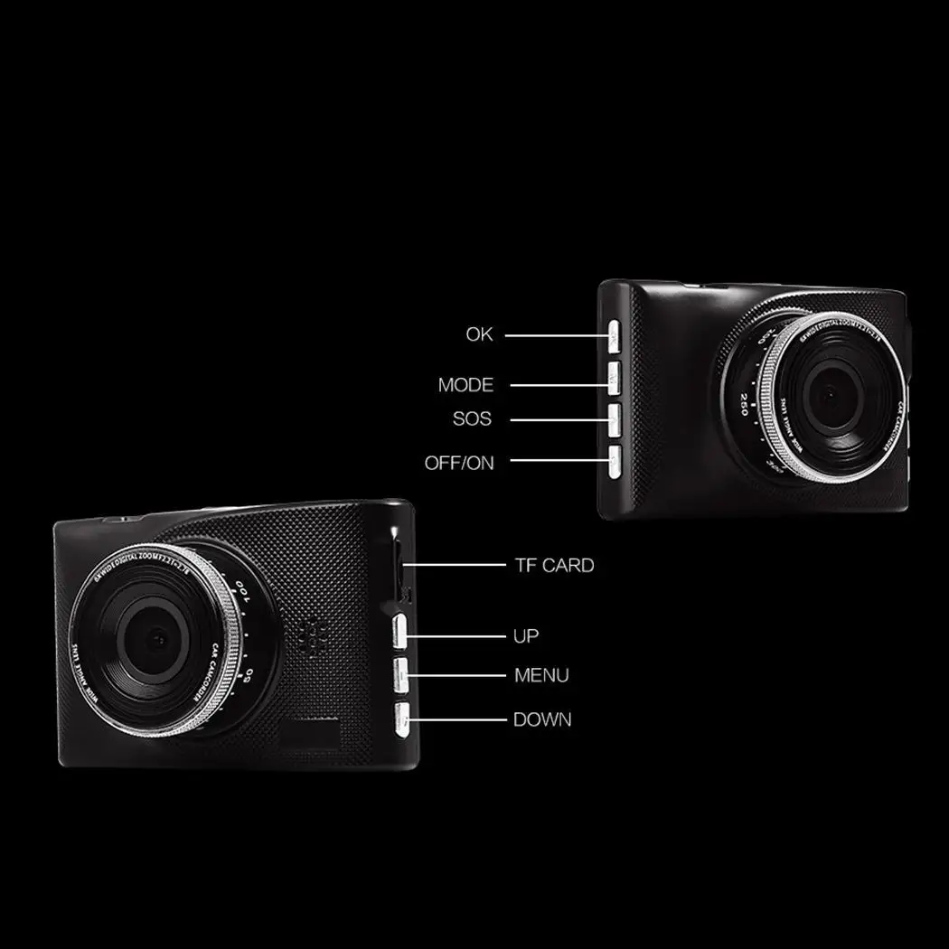 Anytek Q99D 3 ''FHD 1080P Автомобильный видеорегистратор 170 WDR Автомобильная камера g