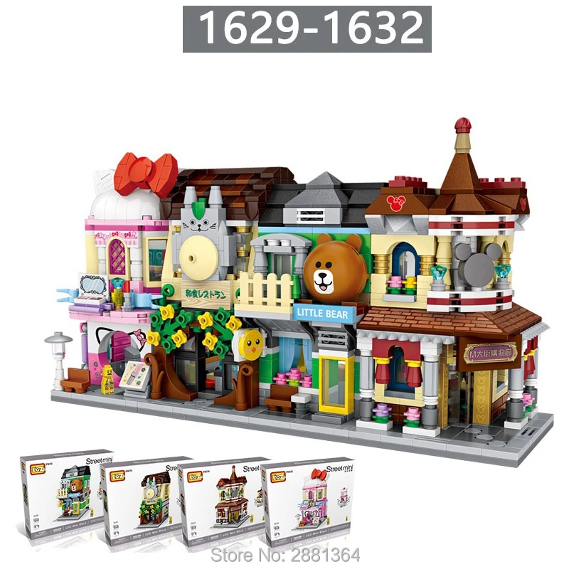 Afscheid Zorg Larry Belmont Loz Mini Blokken City View Make Up Winkel Beer Winkel Japanse Restaurant  Belangrijkste Straat Winkelen Gallery Kerst Speelgoed Voor Kinderen Gift| Blokken| - AliExpress