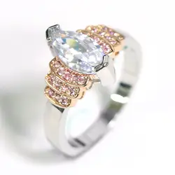 Милые романтические свадебные кольца для женщин обручальное женское кольцо Розовый Индийский украшения для интимные аксессуары