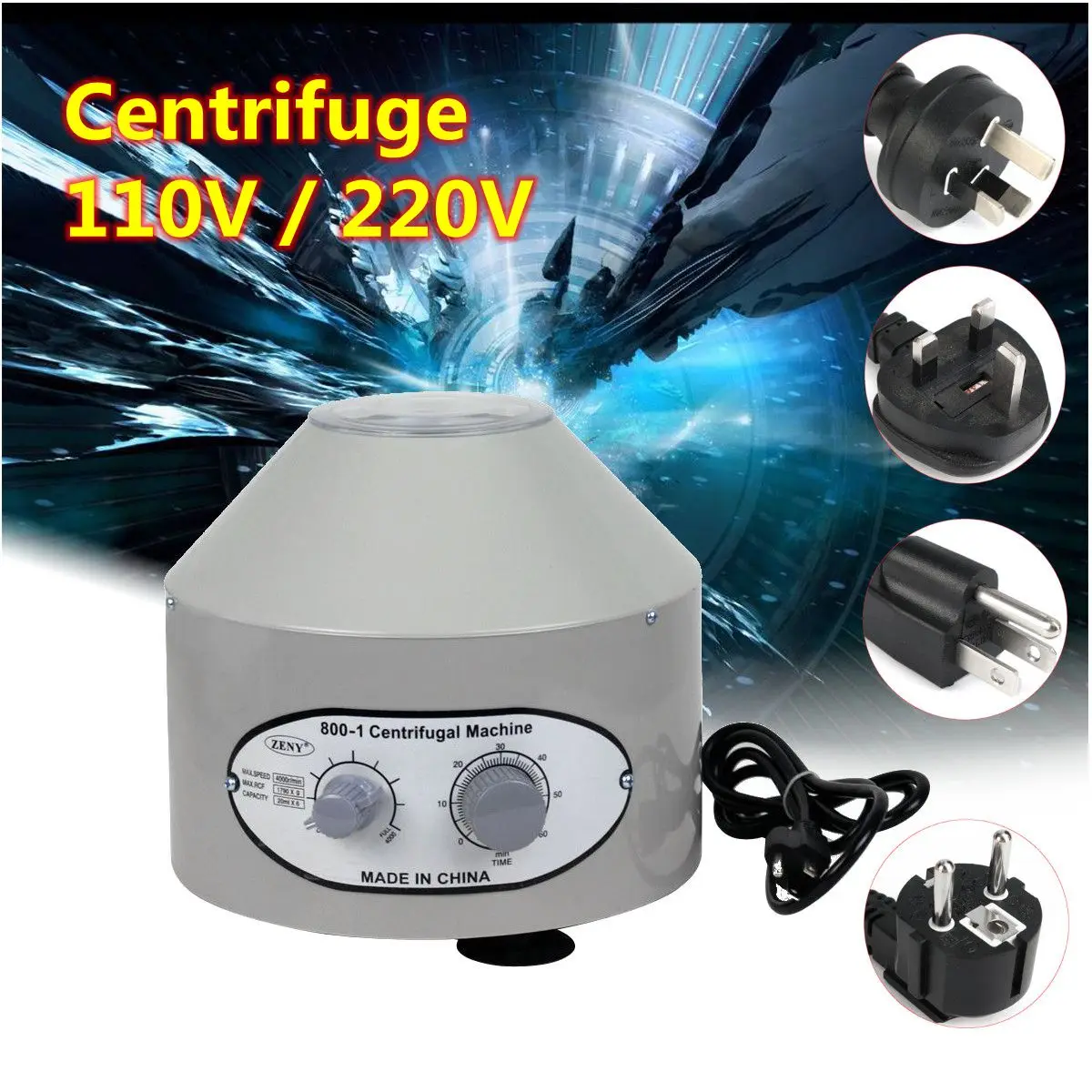 

Desktop 800-1 110V/220V 4000Rpm Electric Centrifuge Laboratory Medical Practice Lab Centrifuge Electrical Equipment