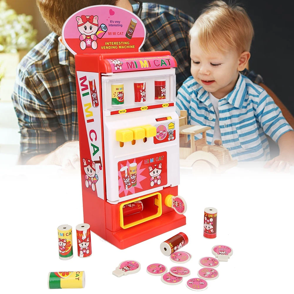 

Kids Toys Simulation Automatic Cash Register Vending Machine Pretend Role Play Game Set For Kids Early Learning Toy