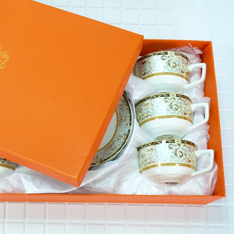 Ceramic Tea Cup And Saucer Set Bone China Coffee Cup Porcelain Coffee set Deluxe Court Phnom Penh Afternoon Black Tea Cup Set Ceramic Tea Cup And Saucer Set Bone China Coffee Cup Porcelain Coffee set Deluxe Court Phnom Penh Afternoon Black Tea Cup Set