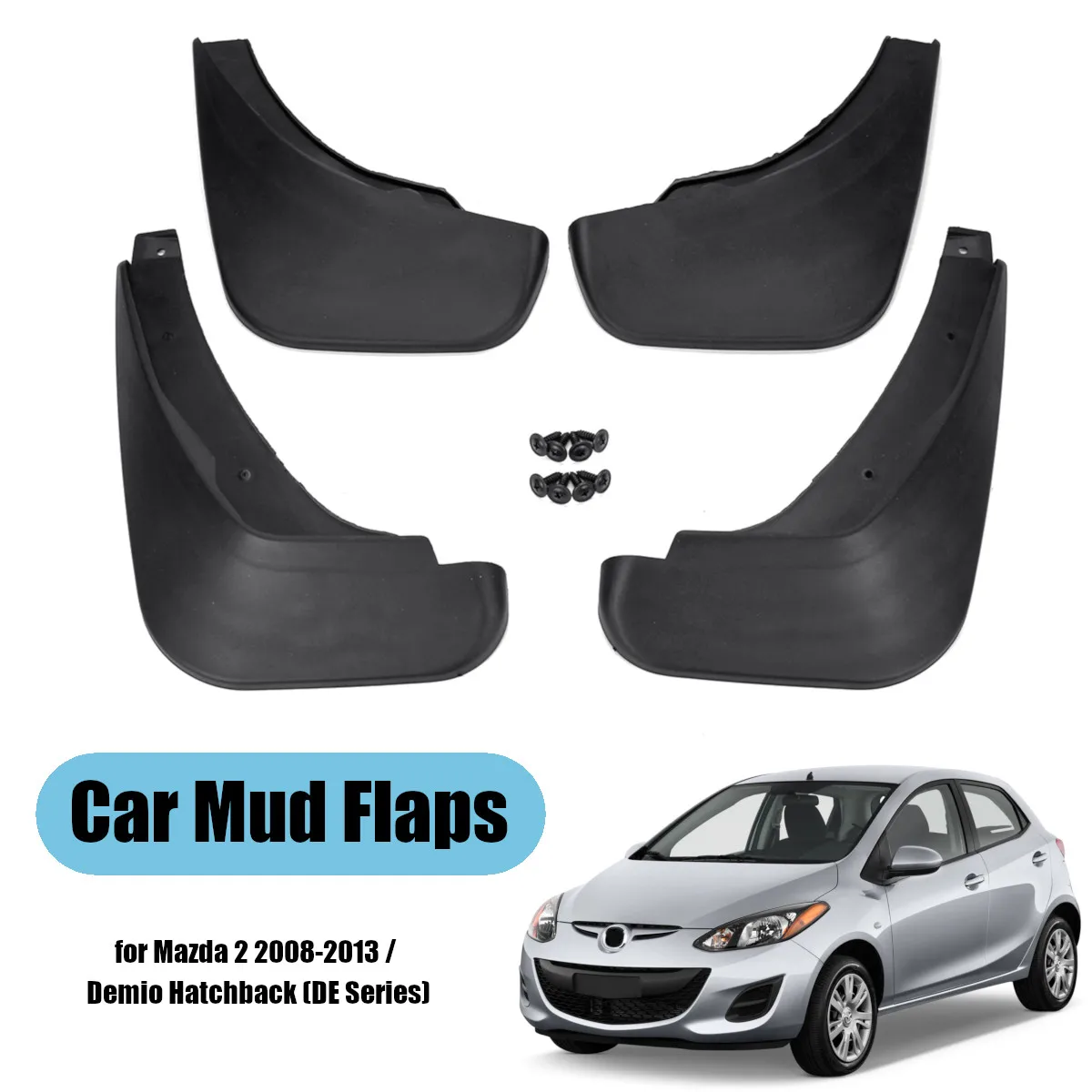 

Car Mud Flaps For Mazda 2/Demio GE Hatch Hatchback 2008-2013 for Fender Splash Guards Mudflaps Mudguard Accessories
