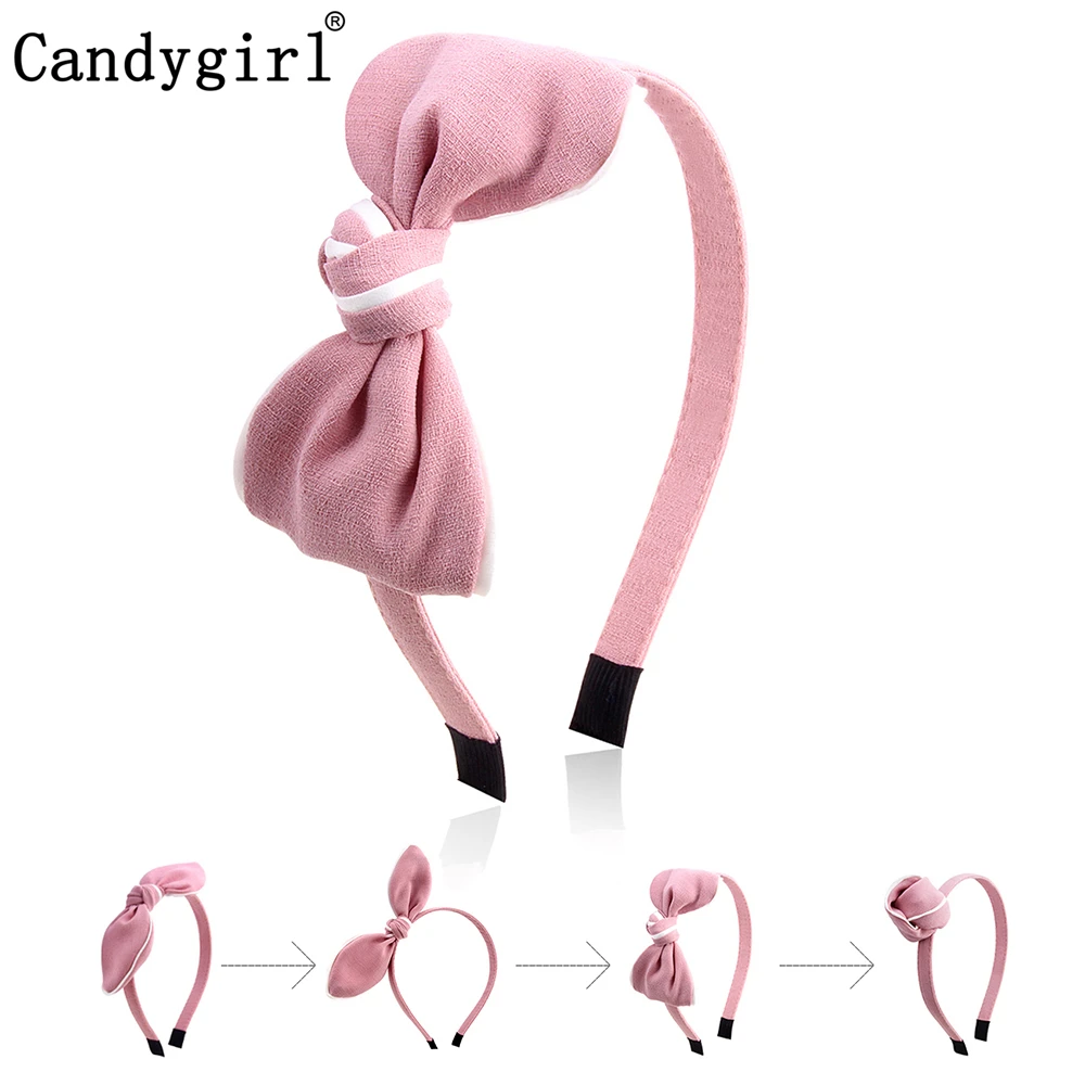 

1pc Women Covered Hair Band Accessories Butterfly Bow Headbands Ribbon Hairband Multicolor Headpieces DIY Headgear Headwear