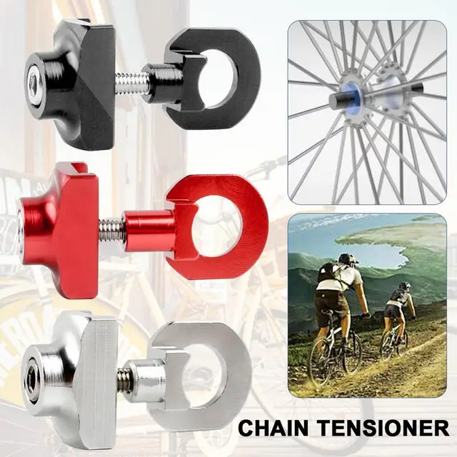 Bicycle Chain Adjuster Tensioner Fastener Aluminum Alloy Bolt for BMX
