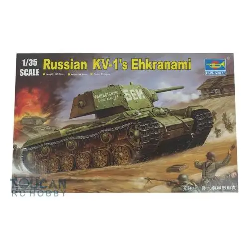

Trumpeter 00357 1/35 Russian KV-1's Ehkranami Armored Tank Assembly Model Kit